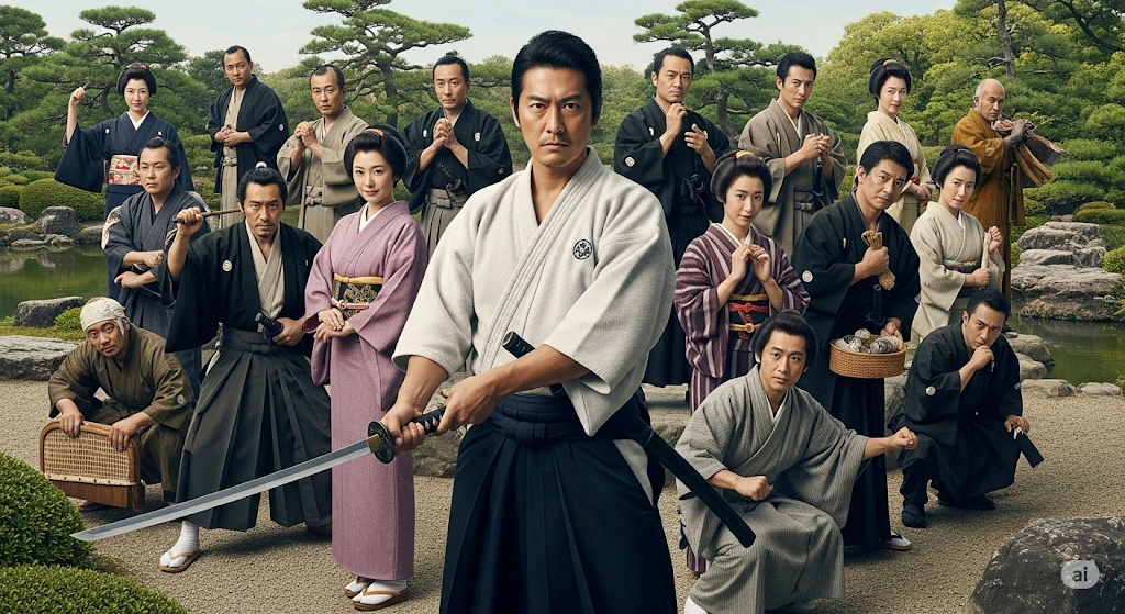 主人公・机竜之助と個性的な登場人物たち