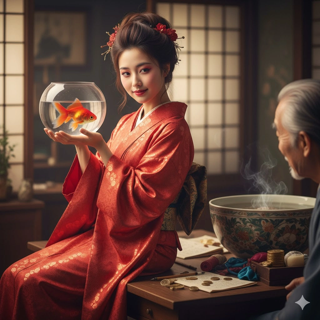 主人公である金魚の赤子の魅力