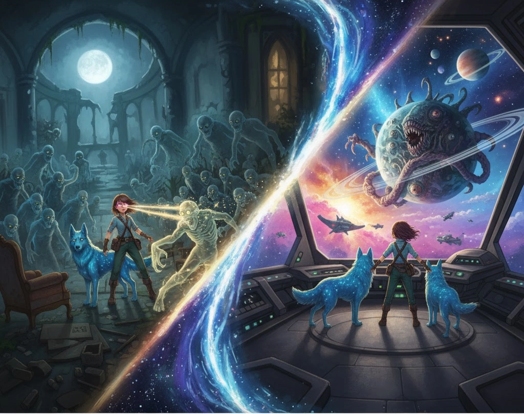 魔法の瞳をもつ少女の戦い