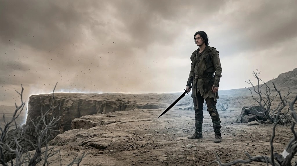 処刑を逃れた主人公ジョーラムが、10年間もの歳月を過ごすことになる、荒涼とした《黄泉の国》（外界）の過酷な風景。