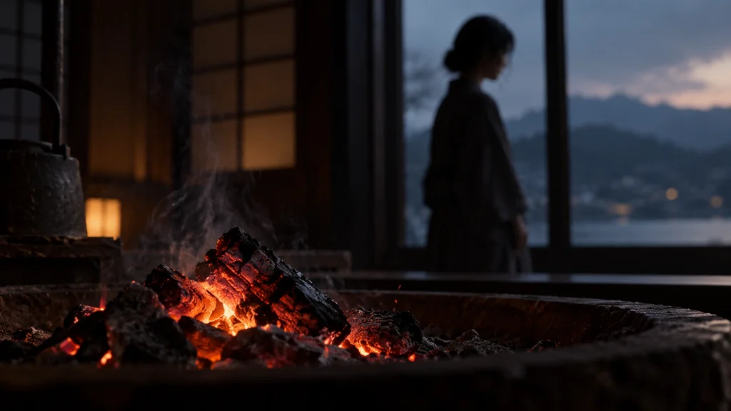 事件後も消えずに残る感情を熾火で表現した『残火』のタイトルイメージ